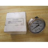 Trerice D82LFB2502BA210 Gauge Liquid Filled 0-3000 PSI 14" Thread