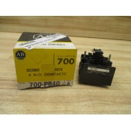 Allen Bradley 700-PB40 Auxiliary Contactor 700PB40 WO Contacts