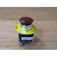 Allen Bradley 800T-FXTQ24RA1 E-Stop Push Button WE-Stop Plate - New No Box
