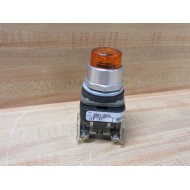 Allen Bradley 800T-QB24A Amber Button 800TQB24A W800T-XA, Blank - New No Box