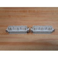 Harting Han 24 E-F Connector HAN24EF (Pack of 2) - Used