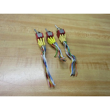 C & K 7301 Toggle Switch WWires (Pack of 3) - Used