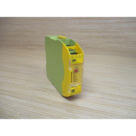 Pilz PNOZ s4 C 24VDC 3no 1no Safety Relay 751104 WO Terminal Adapters - Used