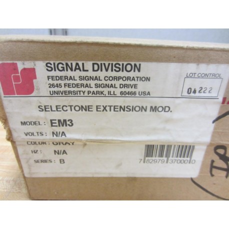 Signal Division EM3 Selectone Extension Series B