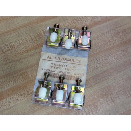 Allen Bradley 77135-166-51 Mounting Clip Kit 7713516651 (Pack of 6)