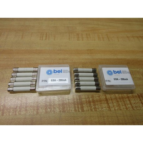 BEL GSA-200mA Fuse GSA200mA White (Pack of 10)