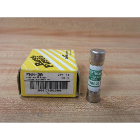 Buss FNM-20 Bussmann Fuse Cross Ref 1CT82 (Pack of 10)