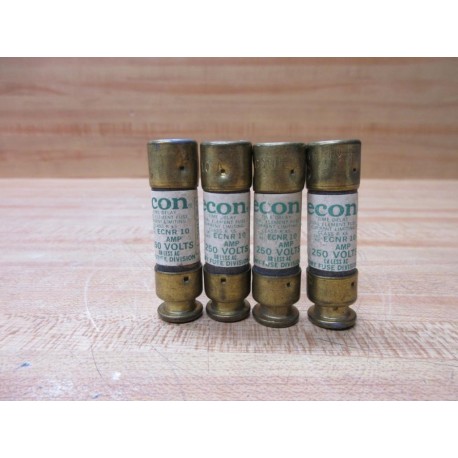 Economy Fuse ECNR-10 Econ Fuse Cross Ref 13M227 (Pack of 4) - New No Box