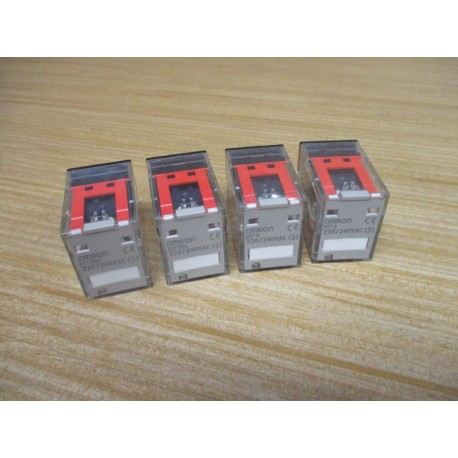 Omron MY4-220240VAC(S) Relay MY4220240VACS (Pack of 4) - New No Box