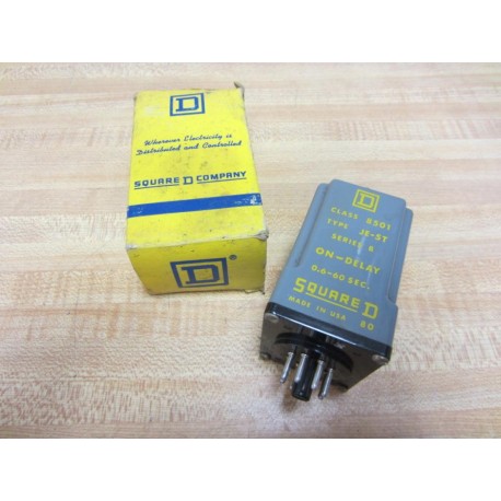 Square D 8501-JE-5T On-Delay Relay 8501JE5T