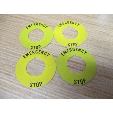 Allen Bradley 800T-X646EM Legend Plate 800TX646EM (Pack of 4) - Used