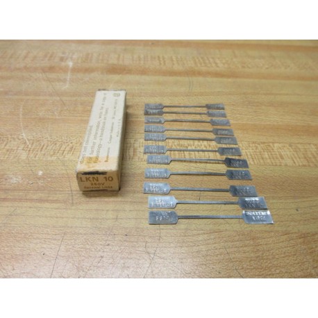 Buss LKN-10 Bussmann Fuse Link Cross Ref 4XH90 (Pack of 11)