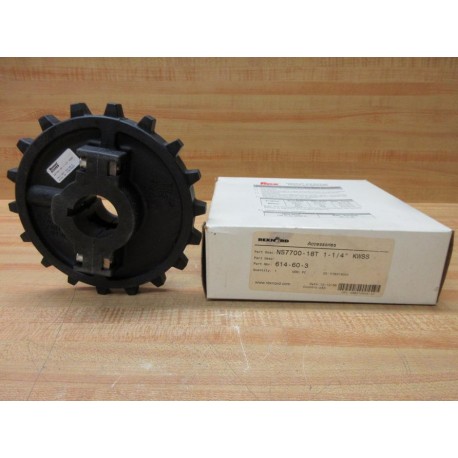 Rexnord NS7700-18T-1-14"-KWSS Split Nylon Sprocket 614-60-3