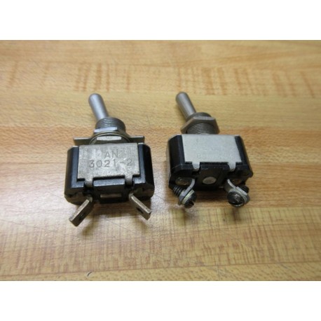Cutler Hammer AN3021-2 Toggle Switch AN30212 (Pack of 2) - Used