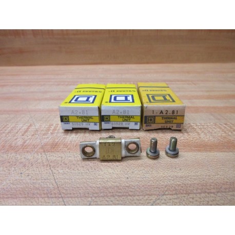 Square D A2.81 Overload Relay Heater Element A281 (Pack of 3)