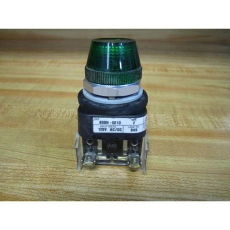 Allen Bradley 800H-QR10G Pilot Light 800HQR10G - Used