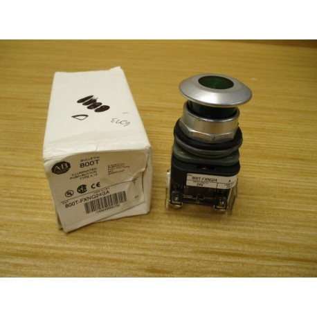 Allen Bradley 800T-FXNQ24GA Button 800TFXNQ24GA Green