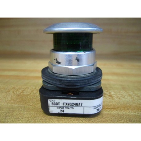 Allen Bradley 800T-FXMQ24GA7 Green Push Button 800TFXMQ24GA7 - Used