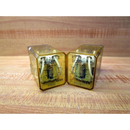 IDEC RR2P-U-DC24V Relay RR2PUDC24V (Pack of 2) - New No Box