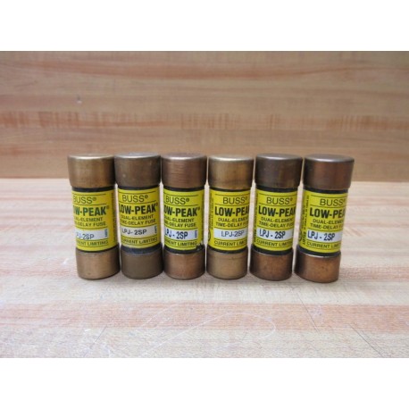 Buss LPJ-2SP Bussmann Fuse Cross Ref 4XF25 (Pack of 6) - New No Box