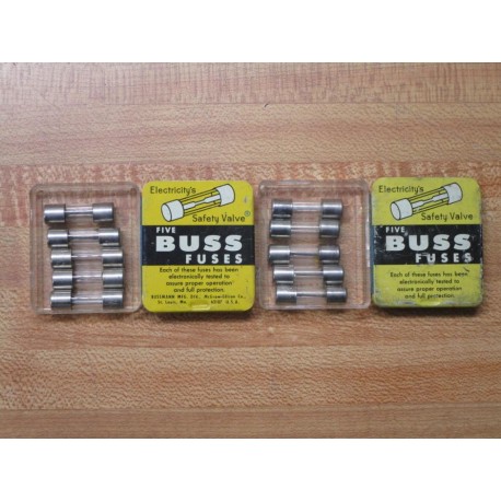 Buss SFE-9 Bussmann Fuse Ref 6AYC9 Metal Strip (Pack of 10)