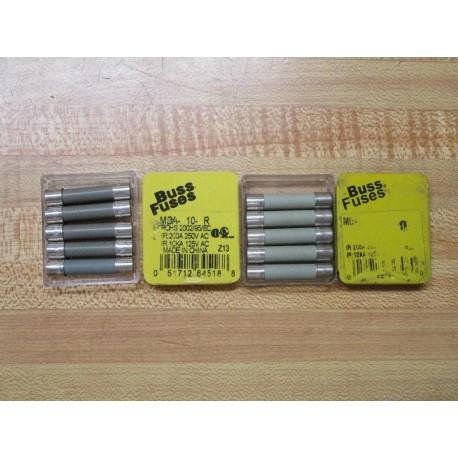 Buss MDA-10 Bussmann Fuse Cross Ref 1CL94 Gray (Pack of 10)