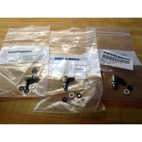 Heidelberg LCN-M5-PK-4 Barbed Elbow Fitting Kit ZD.246-266-01-00 (Pack of 3)