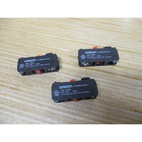 Omron J73KN-B-01U Auxiliary Contact J73KNB01U (Pack of 3) - New No Box