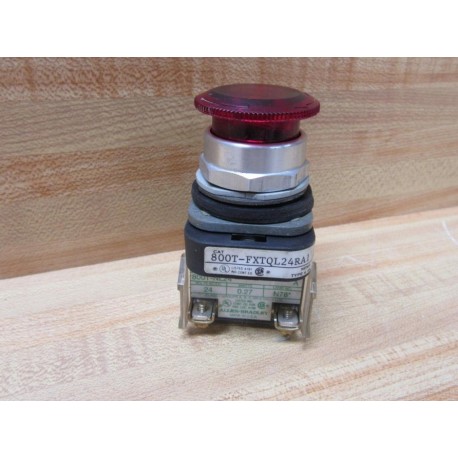 Allen Bradley 800T-FXTQL24RA1 Button W800T-XA1, 800T-NL24 - Used
