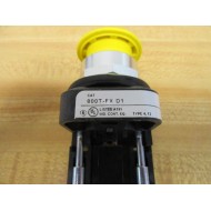 Allen Bradley 800T-FXD1 Button 800T-FX WYellow Cap - New No Box