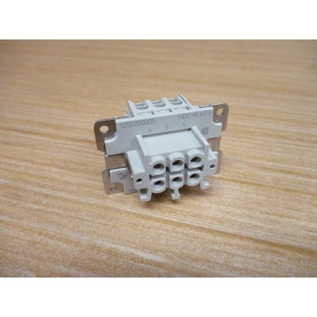 Weidmuller HDCHE6FS HDC Insert 1200200000 - New No Box