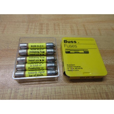 Buss GLD-4 Bussmann Fuse GLD4 (Pack of 5)