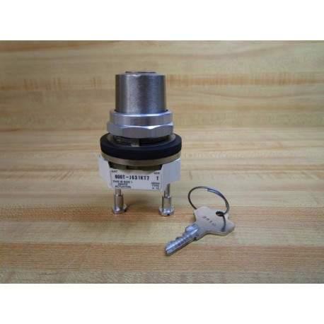 Allen Bradley 800T-J631KT7 Selector Switch WKey WOut Contact - New No Box