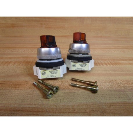 Allen Bradley 800T-24HL5KL8 Selector Switch 800T24HL5KL8 (Pack of 2) - Used