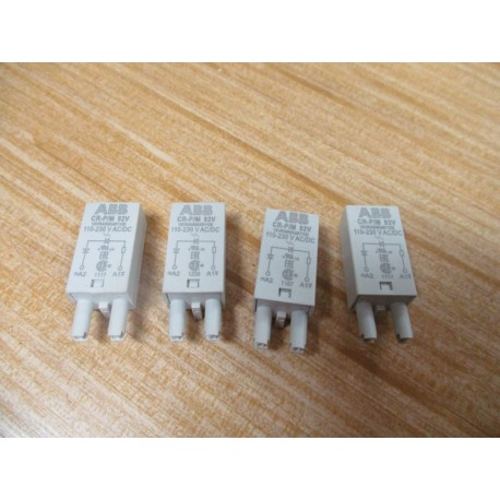 ABB CR-PM 92V Pluggable Module 1SVR405655R1100 (Pack of 4) - New No Box