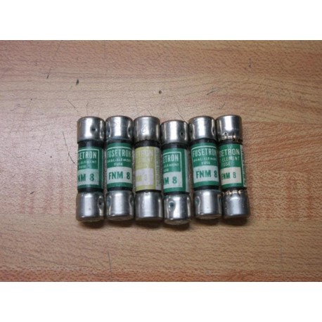 Buss FNM-8 Bussmann Fuse Cross Ref 6C210 (Pack of 6) - Used