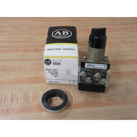 Allen Bradley 800H-HK2A Selector Switch 800HHK2A Series B