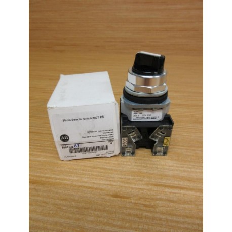 Allen Bradley 800T-H2BY Selector Switch 800TH2BY W (2) 800T-XAY