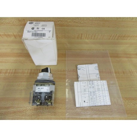 Allen Bradley 800T-H17D1 Selector Switch 800TH17D1