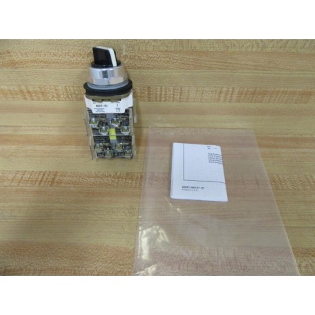 Allen Bradley 800T-H2H 2-Pos. Selector Switch 800TH2H W(3) 800T-XA - New No Box