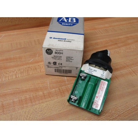 Allen Bradley 800H-HR5D1P 2-Pos Selector Switch 800HHR5D1P W800T-XD1P