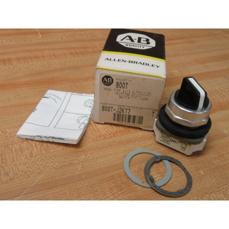 Allen Bradley 800T-J2KT7 3-Pos. Selector Switch WO Contacts