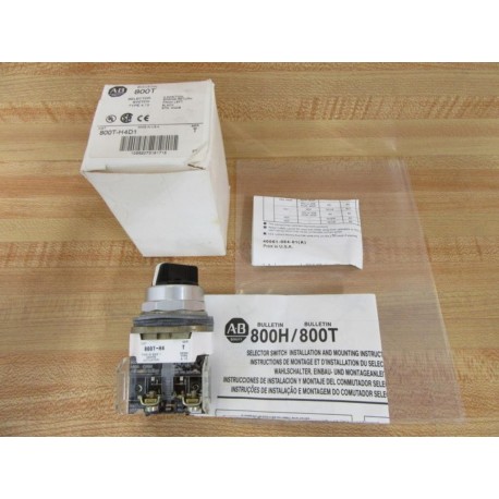 Allen Bradley 800T-H4D1 Selector Switch