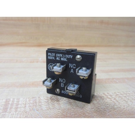 Allen Bradley 800T-PT16G Green Pilot Light Contact Only - New No Box