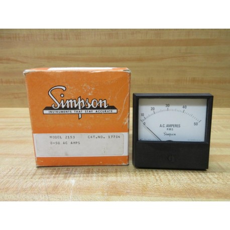 Simpson 17704 Panel Meter 2153