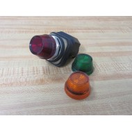 Allen Bradley 800T-P46 Pilot Light 800TP46 Red Green Amber - Used