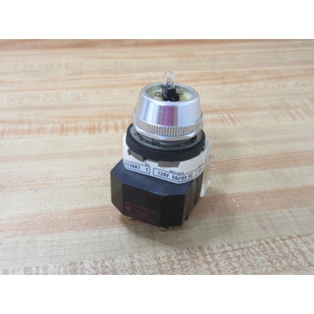 Allen Bradley 800T-16JX17KB7 Selector Switch 800T16JX17KB7 WO Lever - Used