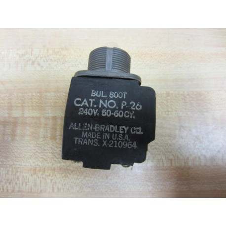Allen Bradley X-210964 Pilot Light 800T-P26 Chipped - Used