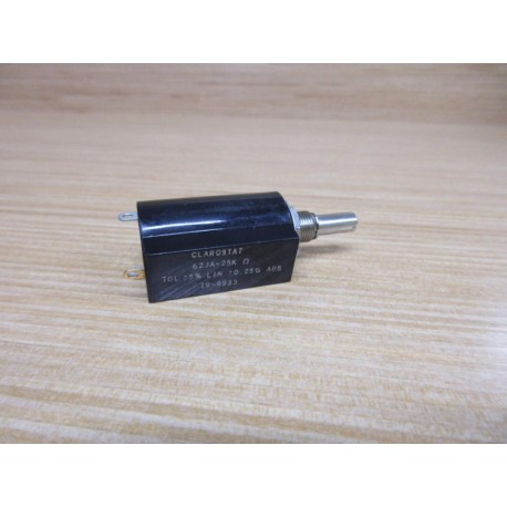 Honeywell Clarostat 62JA-25K Potentiometer 62JA25K Black - New No Box