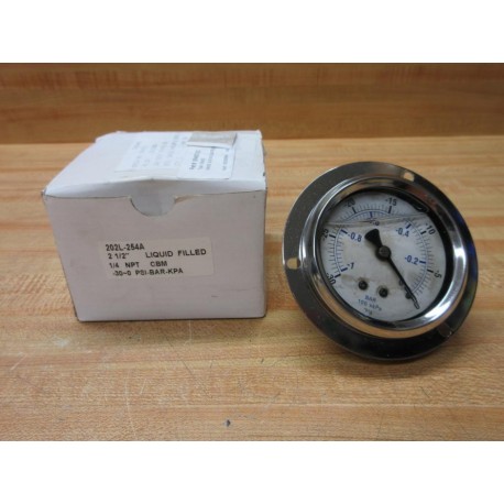 Superior Hydraulics 202L-254A Pressure Gauge 202L254A WMounting Ring